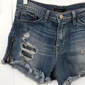 Flying Monkey Platinum Cut Off Distressed Shorts